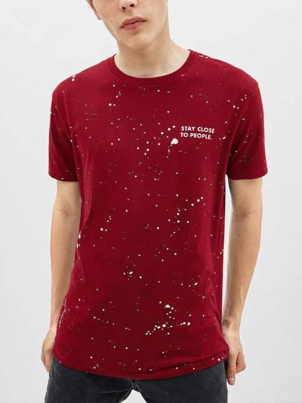 Red Paradise Slogan T-Shirt