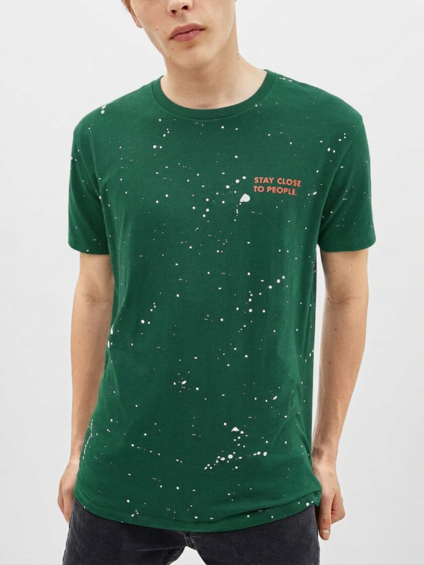 Green Paradise Slogan T-Shirt