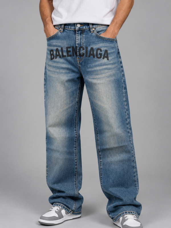 JEAN BALENCIAGA WASHED – BLUE DENIM